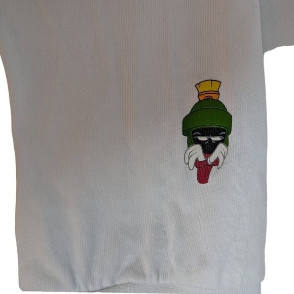 H&M Buggs Bunny White Long Sleeve Shirt with Characters on Sleeves  Women Size M - Picture 6 of 11